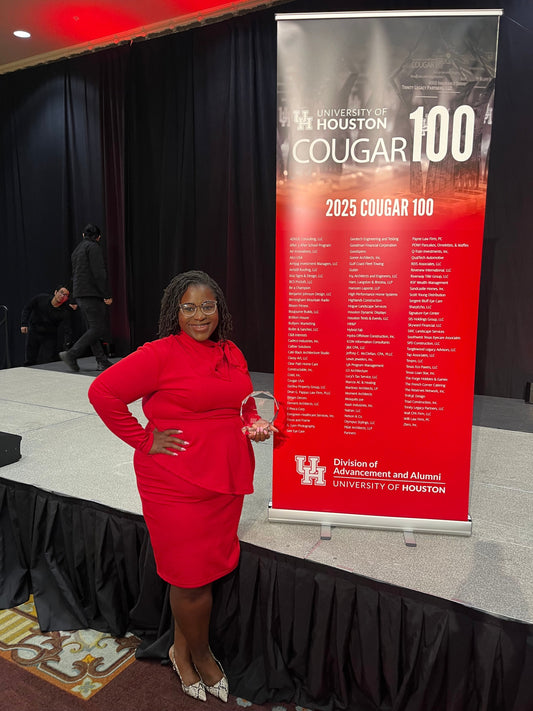University of Houston Honors Alumni Entrepreneur Brittney Adams with Cougar 100 Award