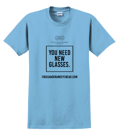 You Need New Glasses: Blue Shirt