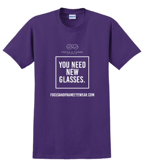 You Need New Glasses: Purple Shirt